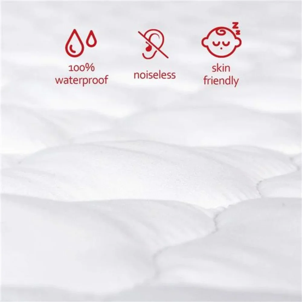 Waterproof Mattress Pad Protector,Cotton Fabric Absorbent and Soft Pack and Play